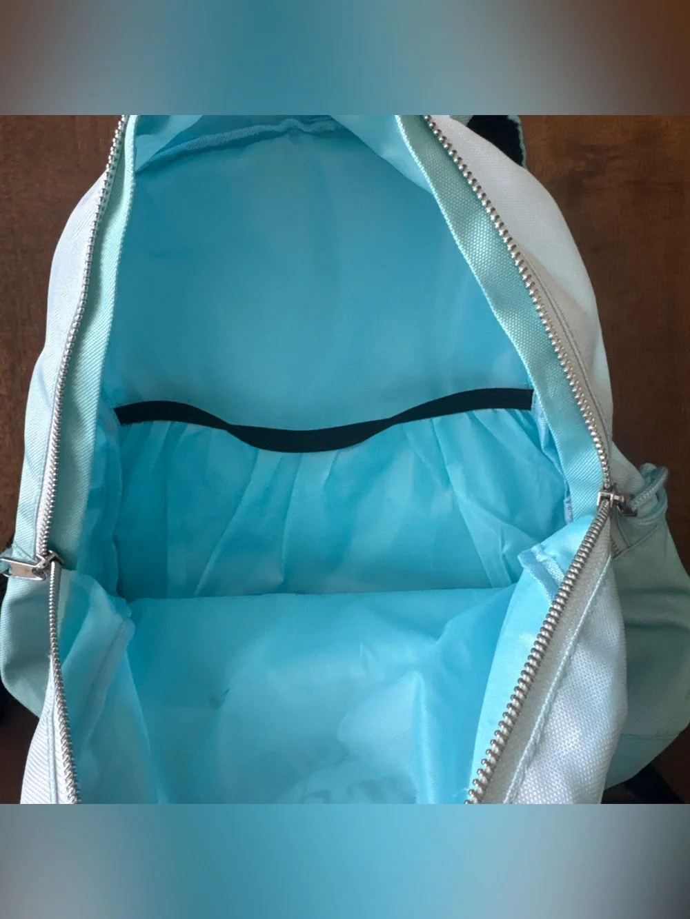 Ivory Ella Turquoise Blue Ombre Mini Backpack 12